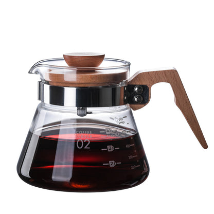 High temperature resistant glass coffee pot