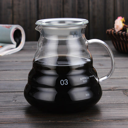 High temperature resistant glass coffee pot