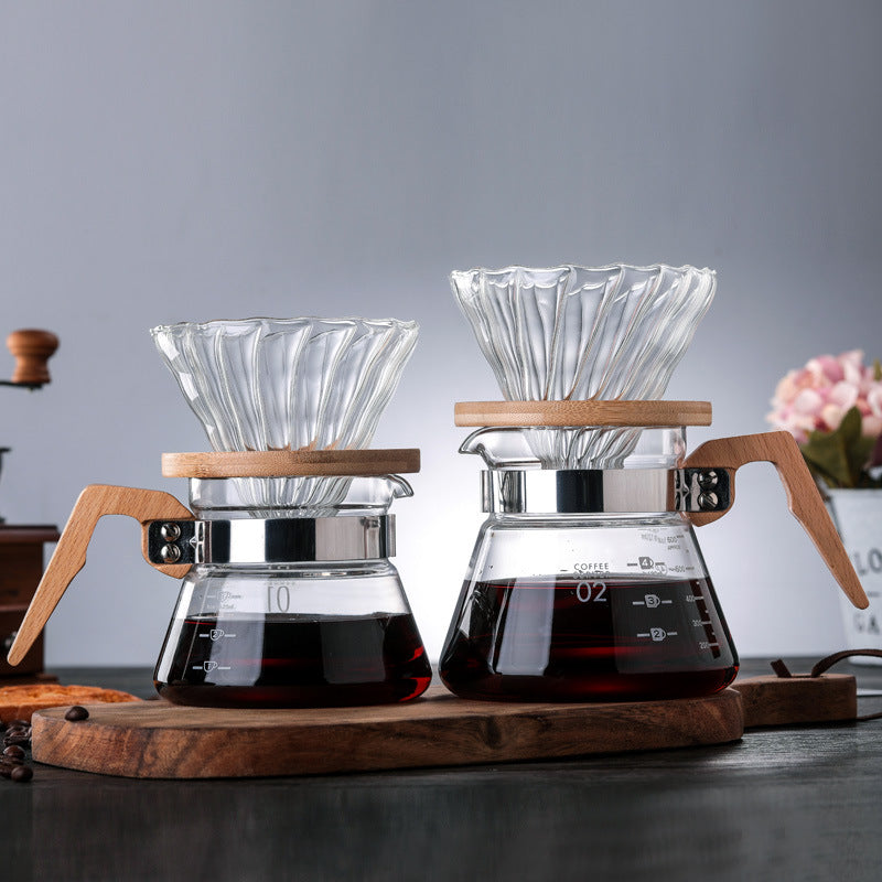 High temperature resistant glass coffee pot
