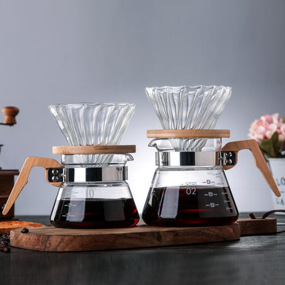 High temperature resistant glass coffee pot