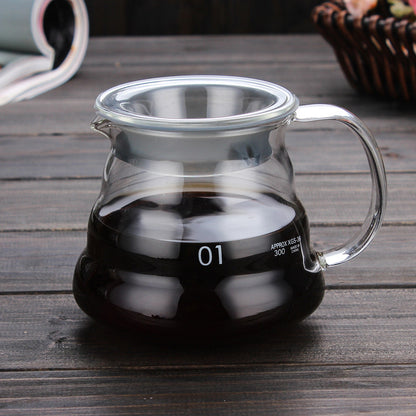 High temperature resistant glass coffee pot