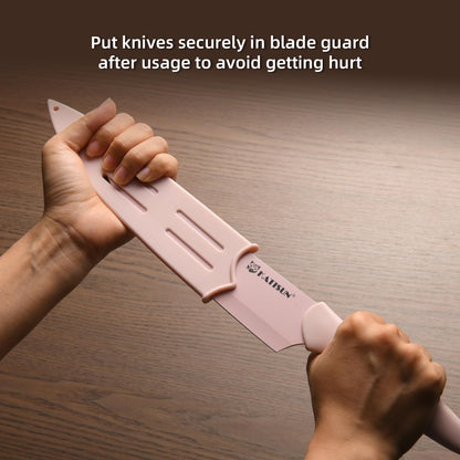 13 Piece Kitchen Knife Set With Guards 