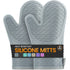Silicone Oven Mitts 2 Pack Heat Resistant Non-Slip Kitchen Oven Gloves
