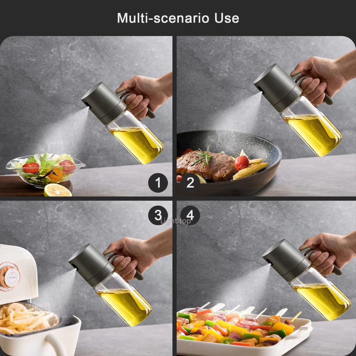 Oil Sprayer Bottle Glass Olive Oil Mister for Cooking &amp; BBQ