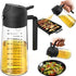 Olive Oil Sprayer 2-in-116oz Glass Cooking Oil Dispenser for Air Fryer
